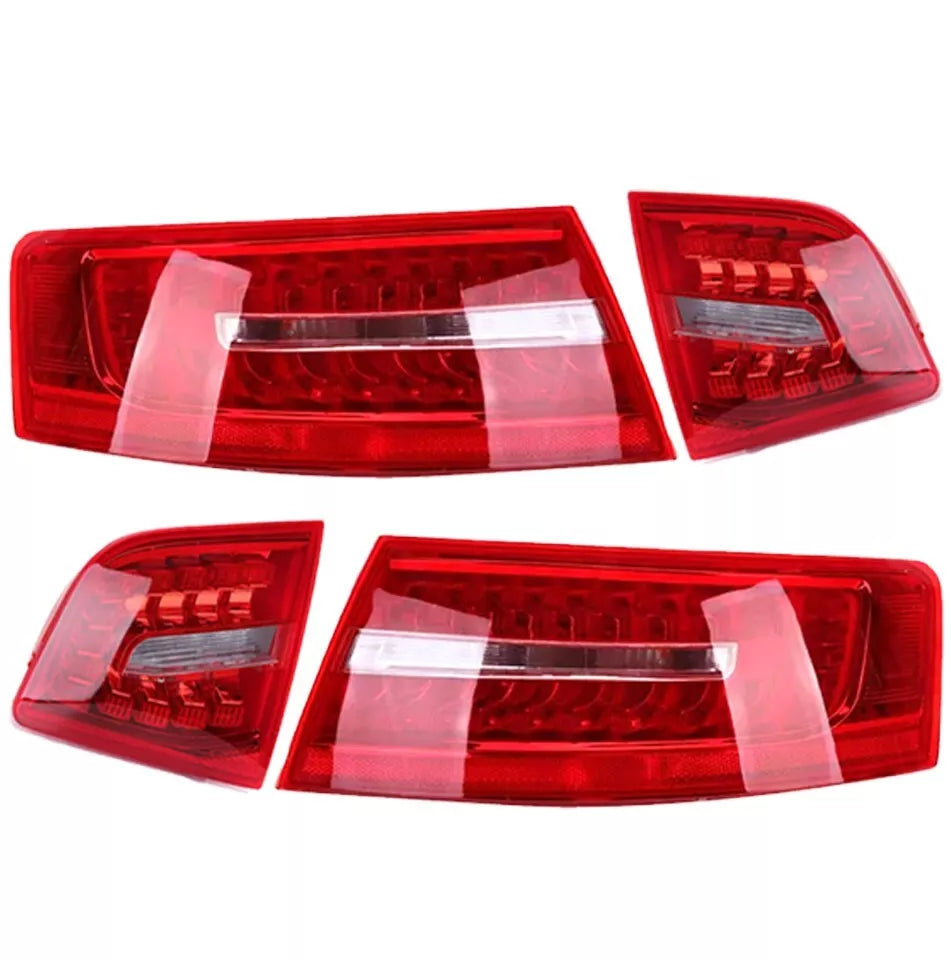 4X LED REAR OUTER INNER TAIL LIGHT LAMP FOR AUDI A6 S6 2009-2011 LEFT+RIGHT UK